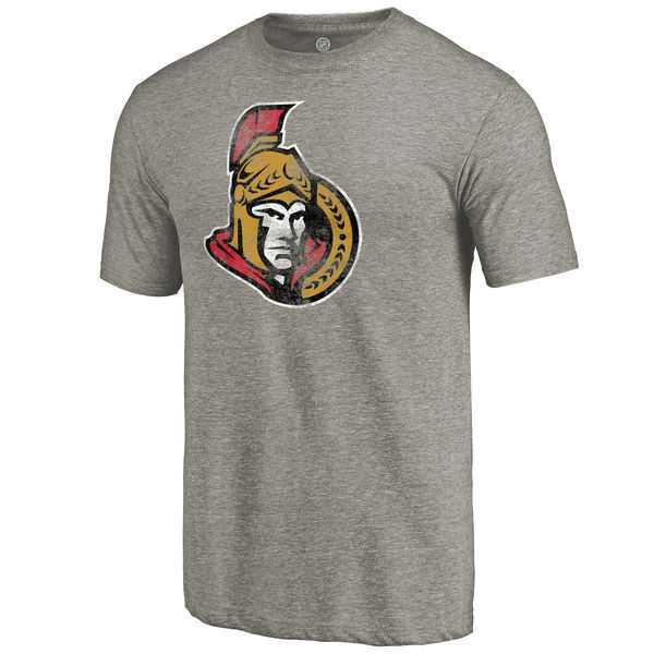 Men's Ottawa Senators Distressed Team Logo Tri Blend T-Shirt Ash FengYun,We sell and wholesale Men's Ottawa Senators Distressed Team Logo Tri Blend T-Shirt Ash FengYun on line form chian!